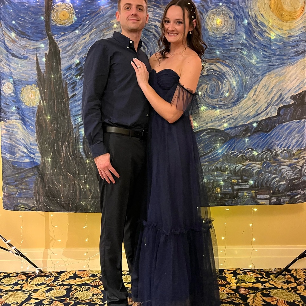 Pretty Navy Blue formal dress